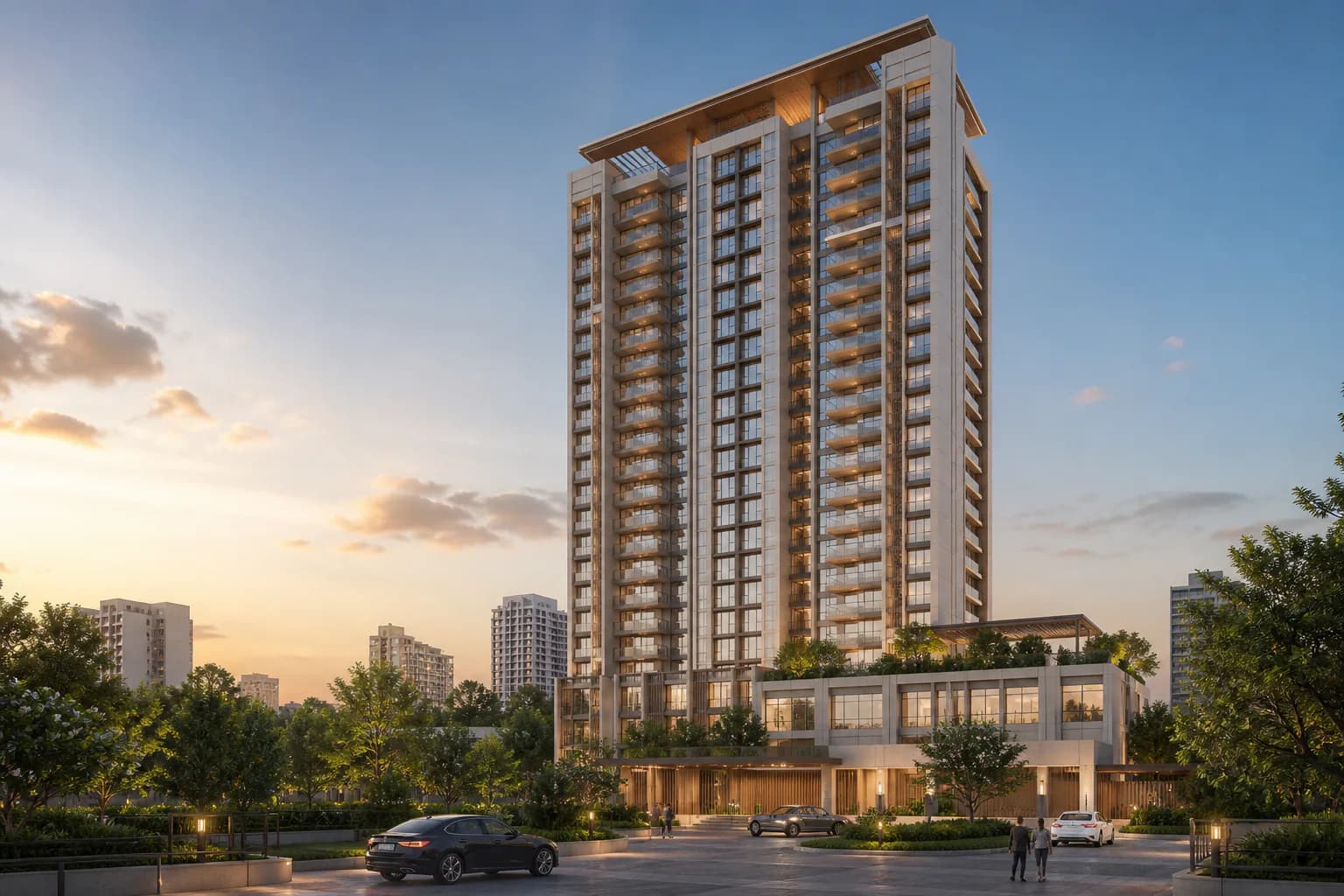 Residential Towers exterior rendering