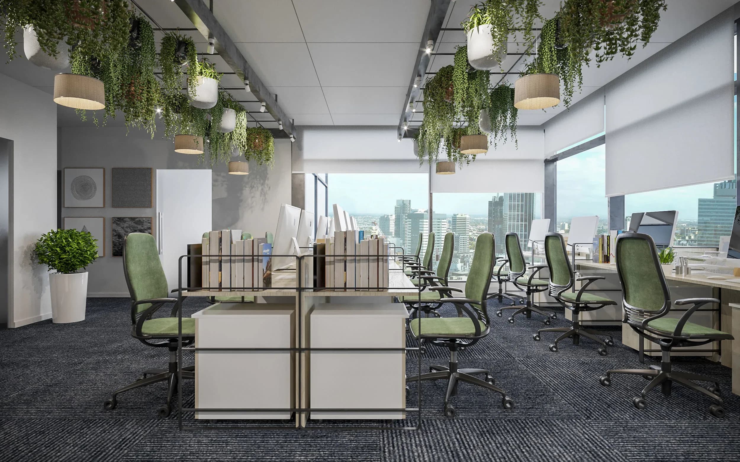 Open-plan office, commercial interior by 360 Space