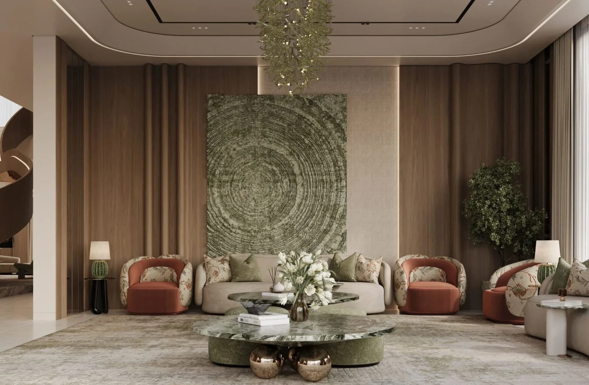 Lounge interior, interior render by 360 Space