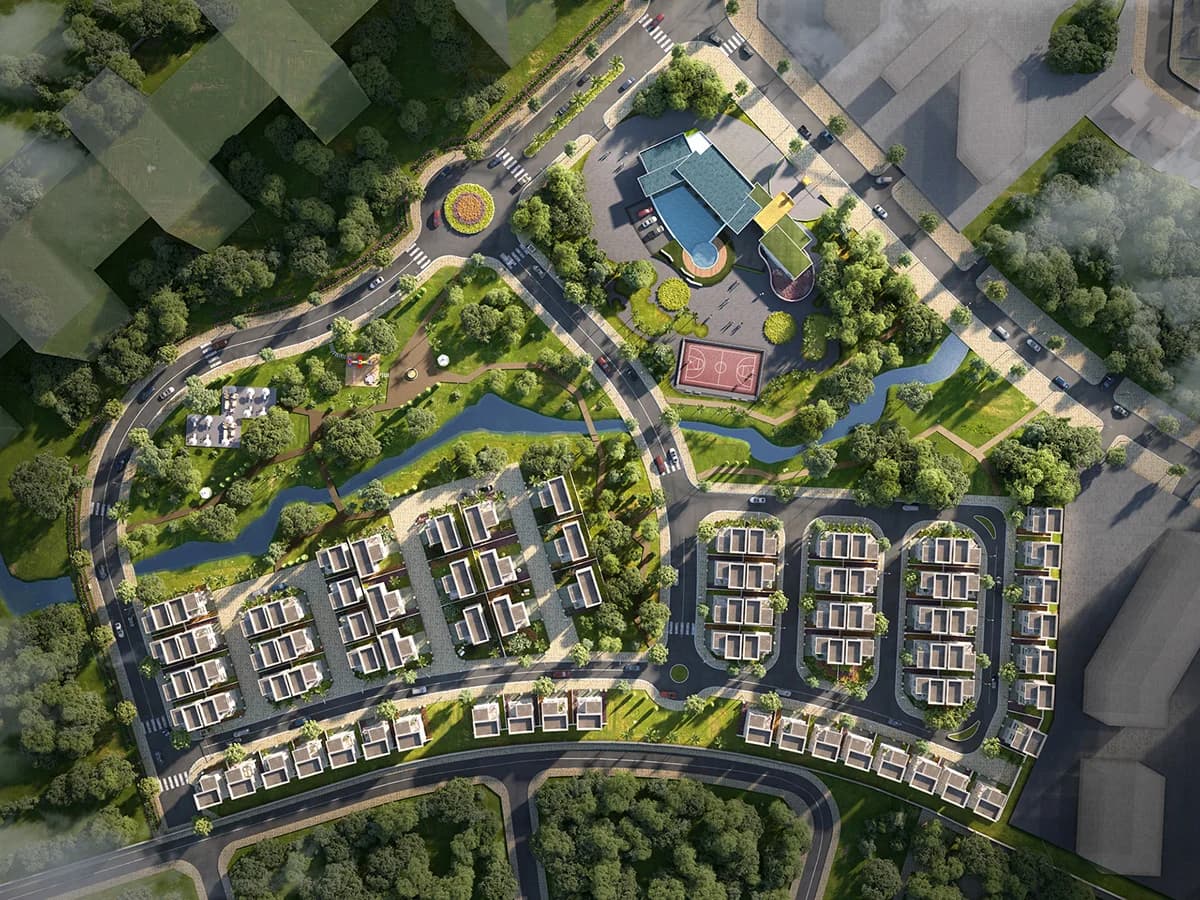 Township masterplan, site and plot plan by 360 Space