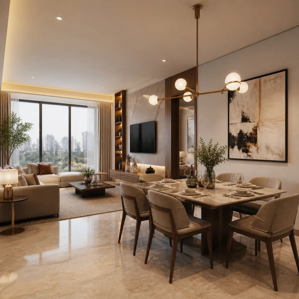 Show Flats & Sample Flats 3D interior render