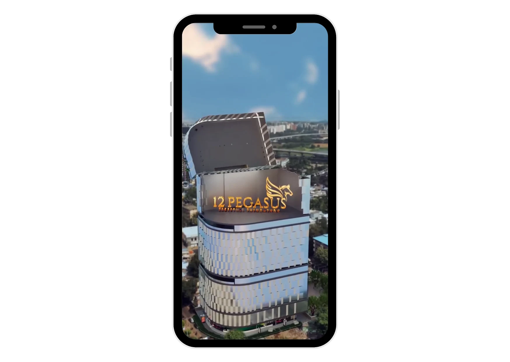 HorizonCGI launch film on a phone