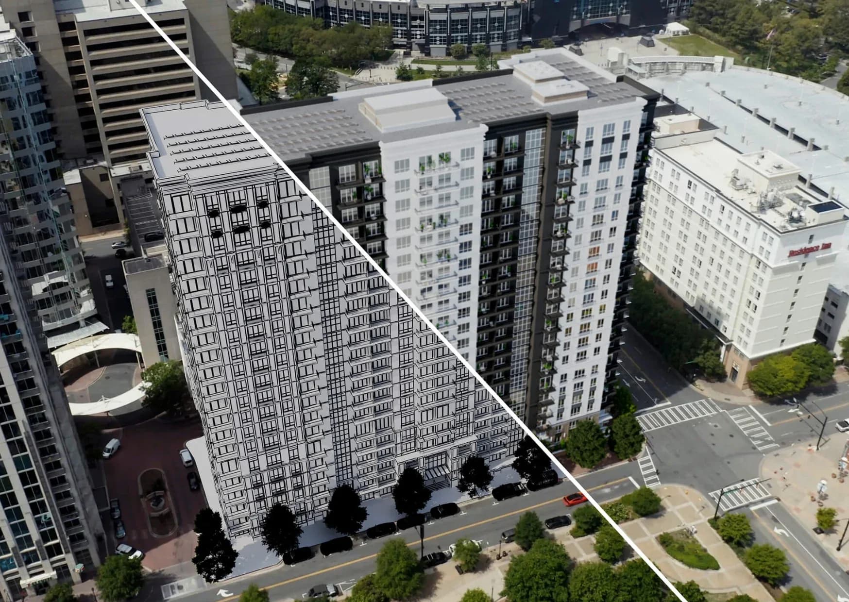 HorizonCGI starting from real site footage