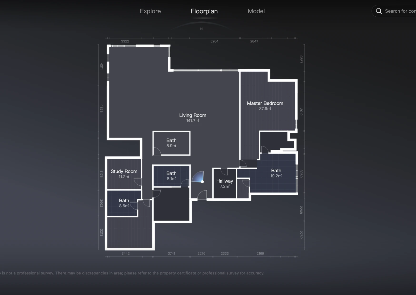 Real360 floor plan view